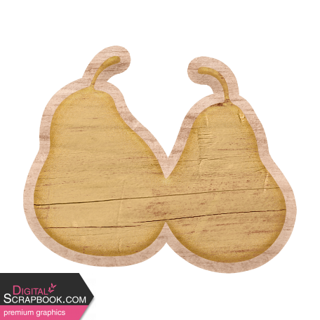 Perfect Pear Wooden Pears