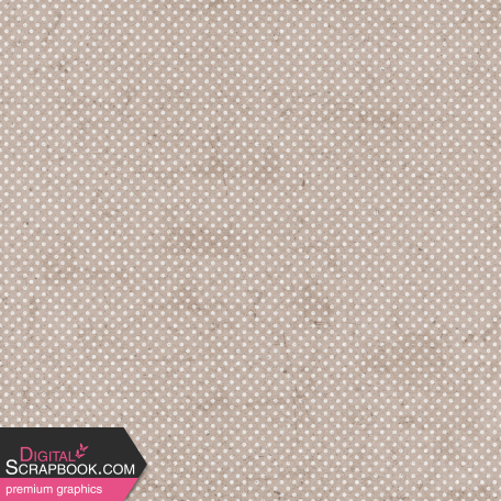 Vintage Blooms Beige Polka Dots Paper
