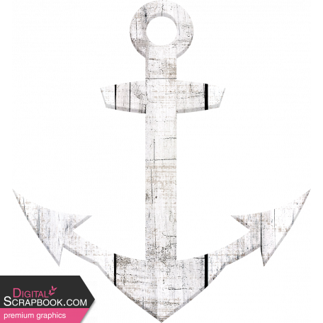 Provincial Seascape Mini wooden anchor