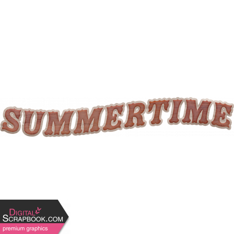 Country Days Element word art wood summertime
