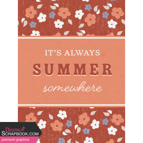 Country Days Summer 3x4 Journal Card