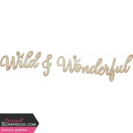 Wildwood Thicket Mini word art wood wild wonderful
