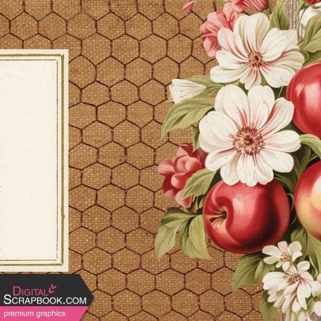 Charlotte's Farm Apple Blossom 4x4 Journal Card