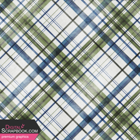 Cornflowers & Cows Plaid Paper