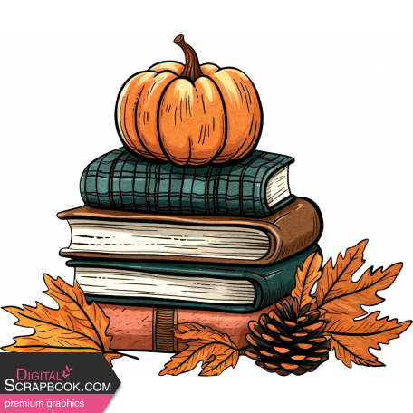 Lakeside Autumn Book Stack