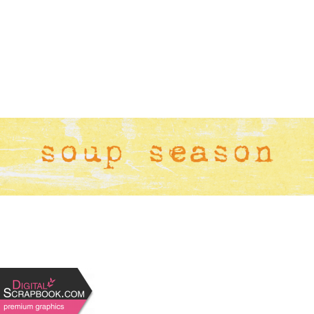 Soup's On Element word art soup season