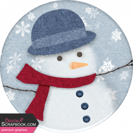 Snowed In Mini Snowman Sticker