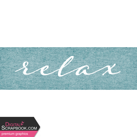 Snowed In Mini Relax Word Art Snippet