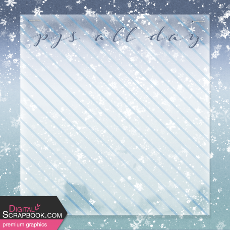 Snowed In Mini Pjs All Day Journal Cards 4x4