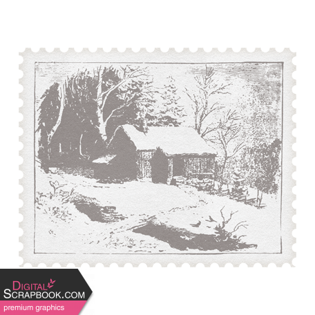 At The Hearth Cottage Postage Stamp