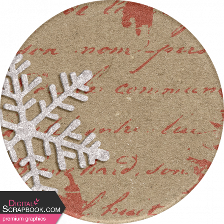At The Hearth Snowflake Round Sticker