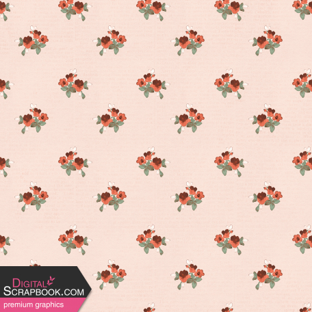 Feathers & Fur Light Pink Floral Paper