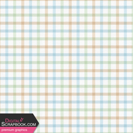 Feathers & Fur Light Blue Gingham Paper