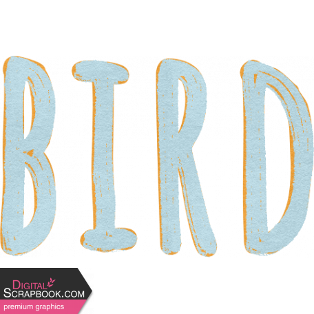 Feathers And Fur Word Art bird