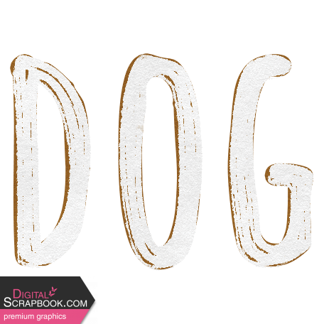 Feathers And Fur Word Art dog