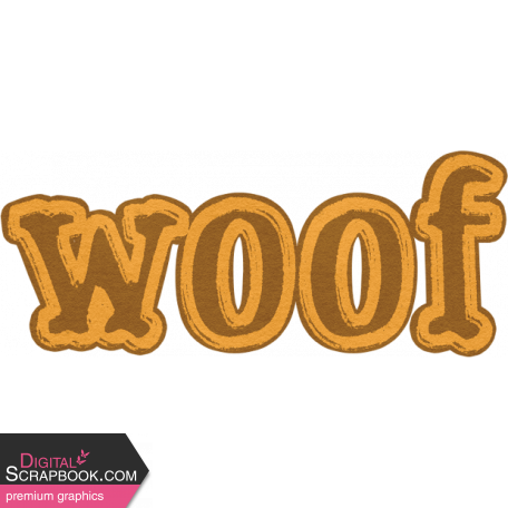 Feathers And Fur Word Art woof