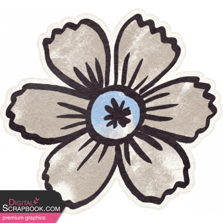 Fancy A Cup Sticker flower 3 beige