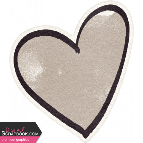 Fancy A Cup Sticker heart 3 beige