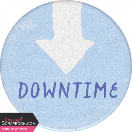 Time To Unwind Element round sticker downtime