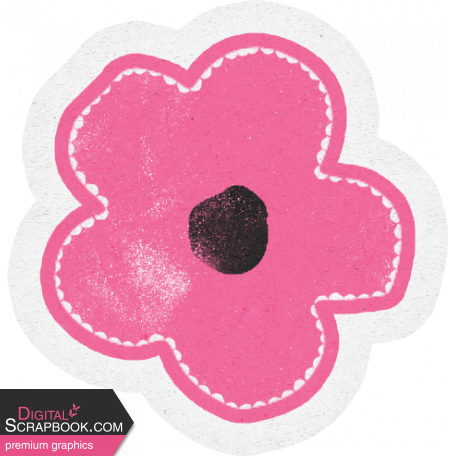 Time To Unwind Element sticker flower pink