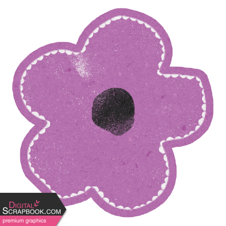 Time To Unwind Element sticker flower purple alt