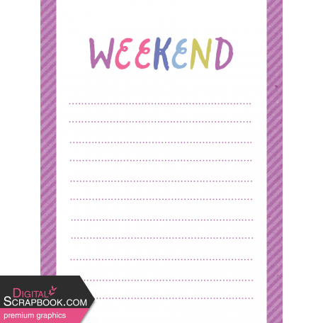 Time To Unwind Weekend 3x4 Journal Card