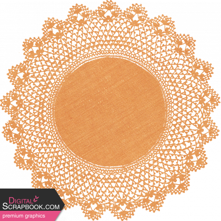 Good Old Days Tattered Tan Doily