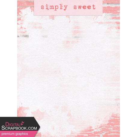 Simply Sweet Wood 3x4 Journal Card