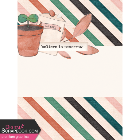 Spring Garden Journal Card tomorrow 3x4