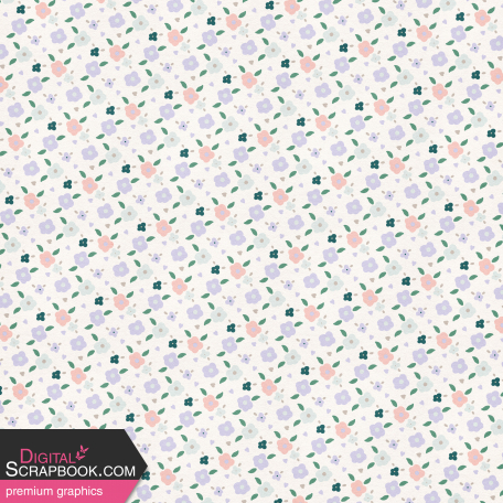 Spring Garden White Floral Paper