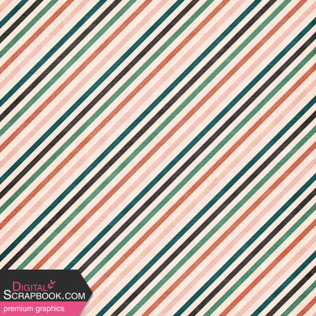 Spring Garden Striped Paper