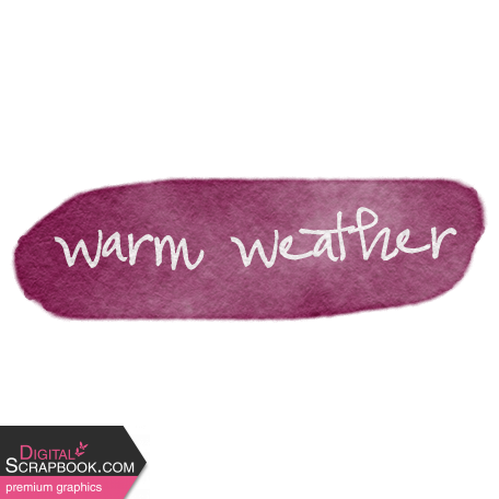 Summer Shimmer Warm Weather Watercolor Label