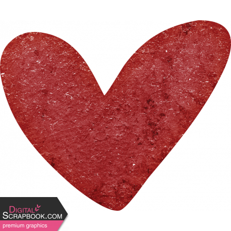 Cherish Mixed Media Red Heart