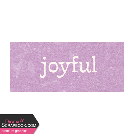 Countryside "Joyful" Word Art Snippet