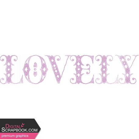Countryside "Lovely" Word Art