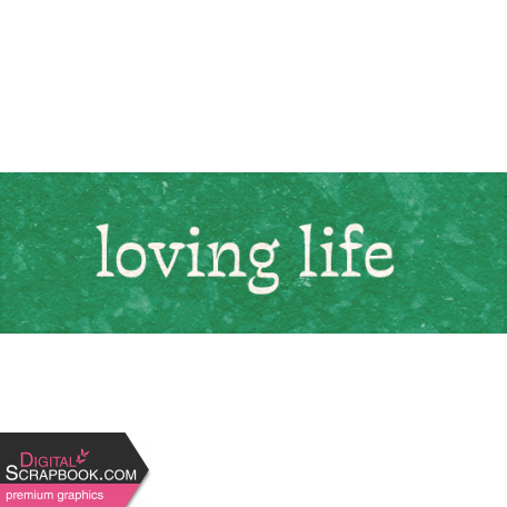Countryside "Loving Life" Word Art Snippet