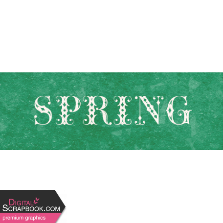 Countryside "Spring" Word Art Snippet