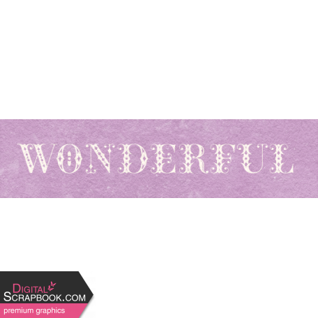 Countryside "Wonderful" Word Art Snippet