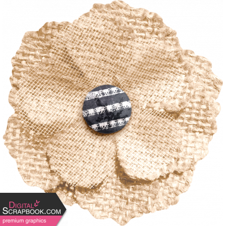 Spring for Coffee Burlap Flower