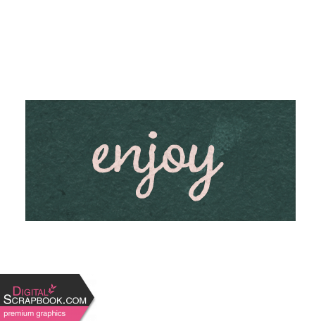 Spring for Coffee "Enjoy" Word Art Snippet