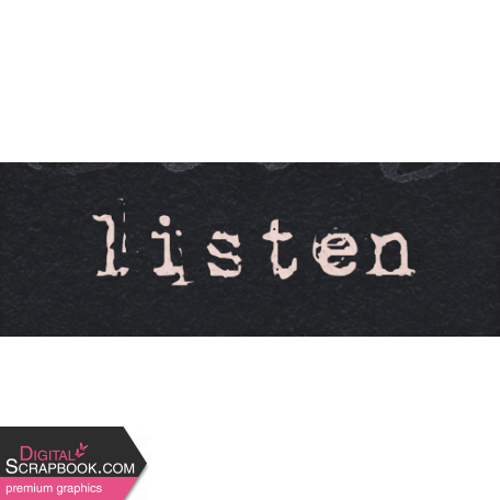 Spring for Coffee "Listen" Word Art Snippet
