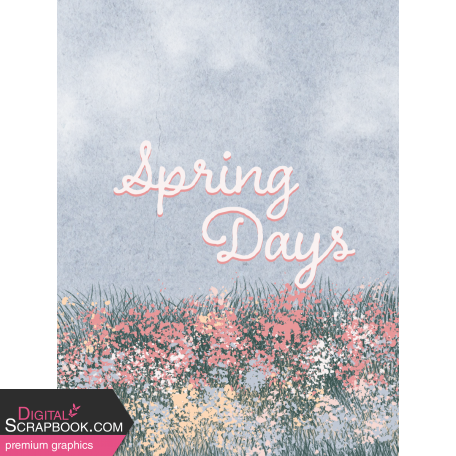Spring for Coffee Journal Card spring days 3x4