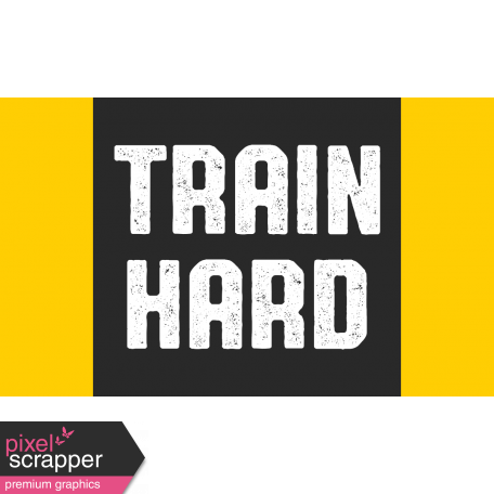 Karate Label Train Hard Word Art