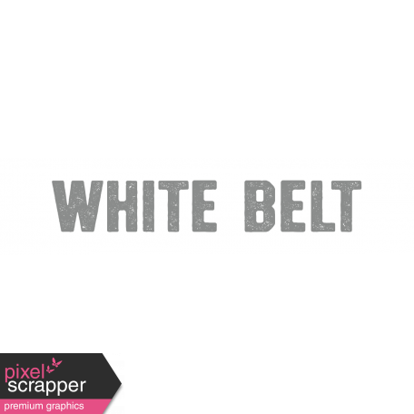 Karate White Belt Word Art