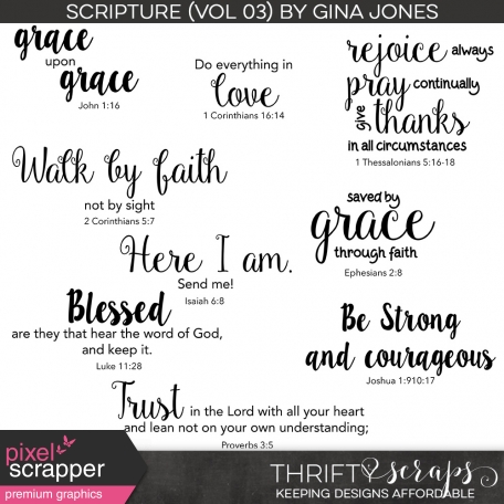 Scripture Word Art (Volume 03)