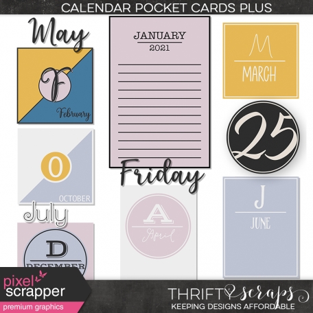 Calendar Pocket Cards Plus