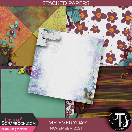 My Everyday: November 2021 Stacked Papers