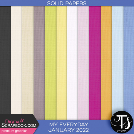 My Everyday - January 2022 - Solid Papers