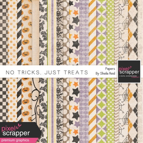 No Tricks, Just Treats Papers Kit