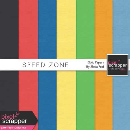 Speed Zone Solid Papers Kit